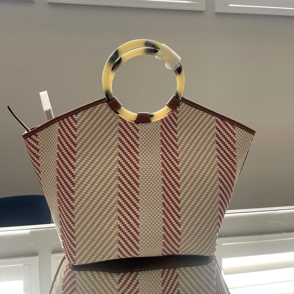 Stella and dot woven tote